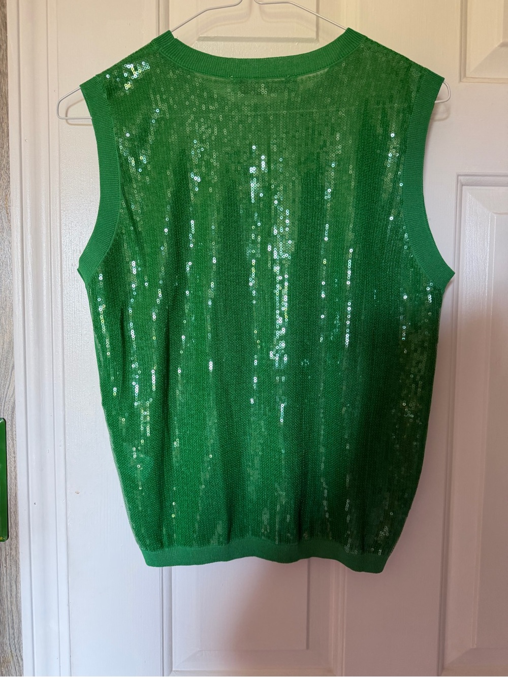 Zara Emerald Green Sequin Tank Top